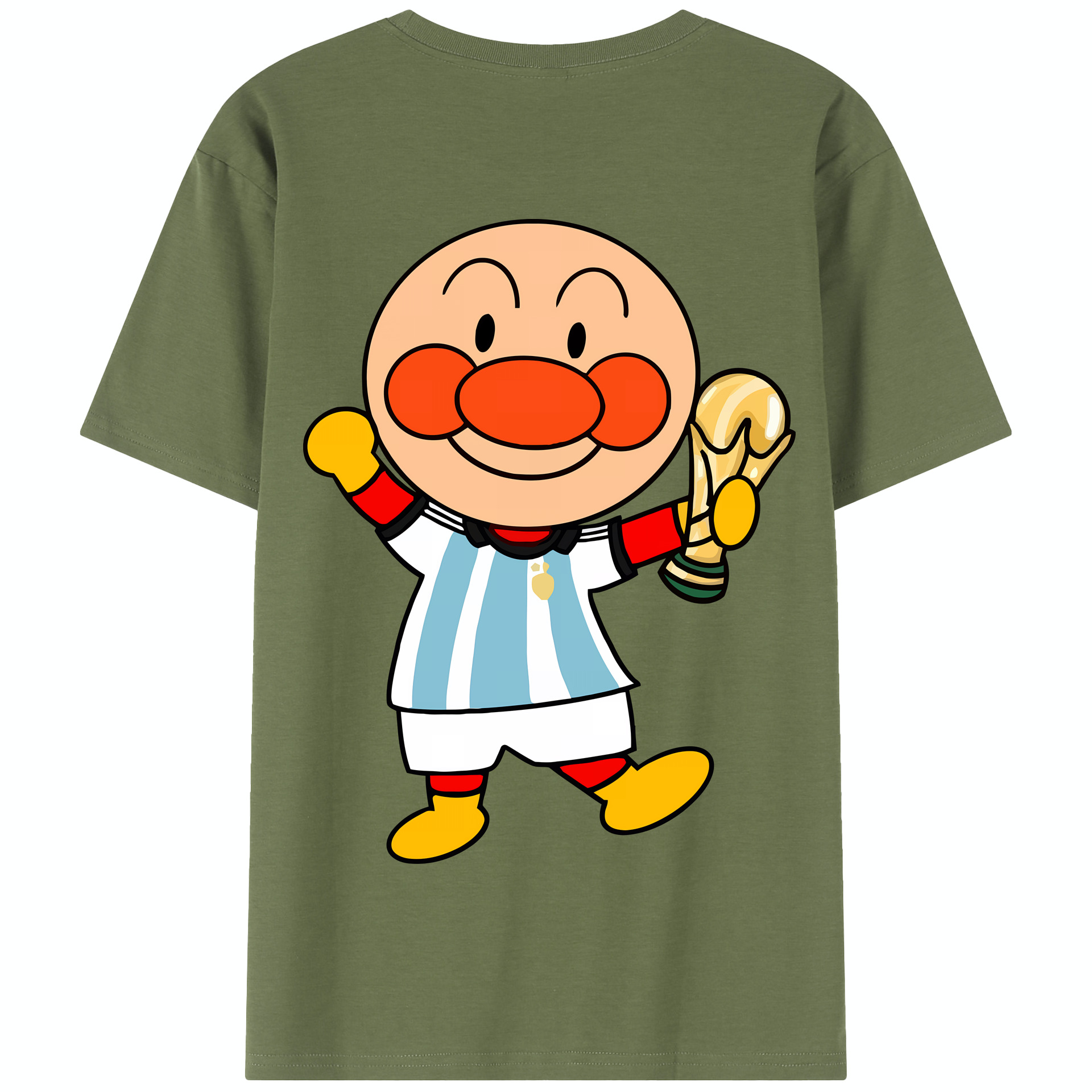 （画像用） アンパンマン Anpanman 綿100％半袖Tシャツ（背面プリント）
